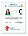 Barkleigh Certification